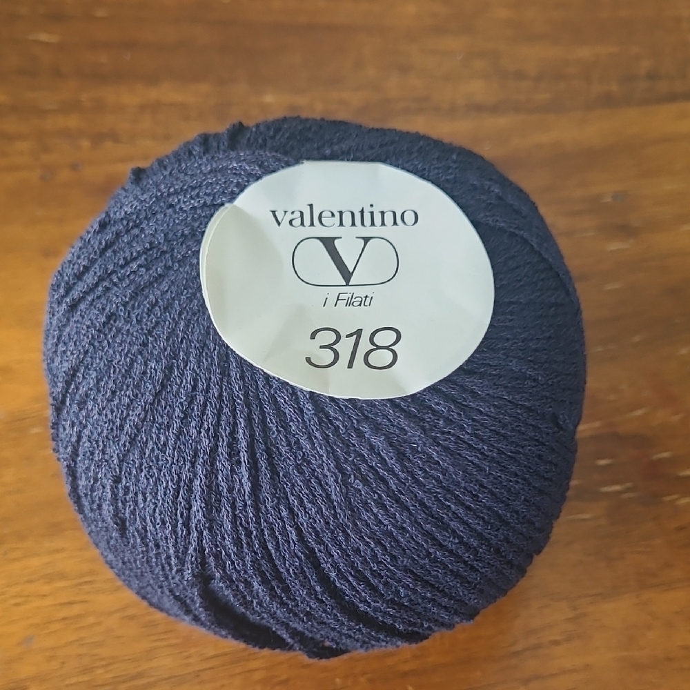 Filatura Di Crosa Valentino Deep Blue Yarn From Biella Italy - Picture 2 of 5